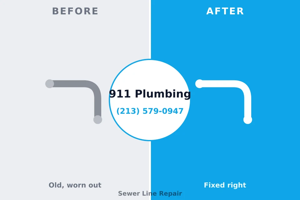 Before and after: plumbing repair West Chatham, MA